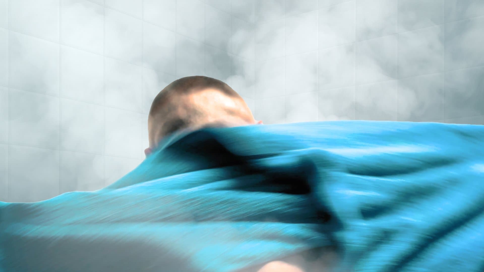 Mann im Bad