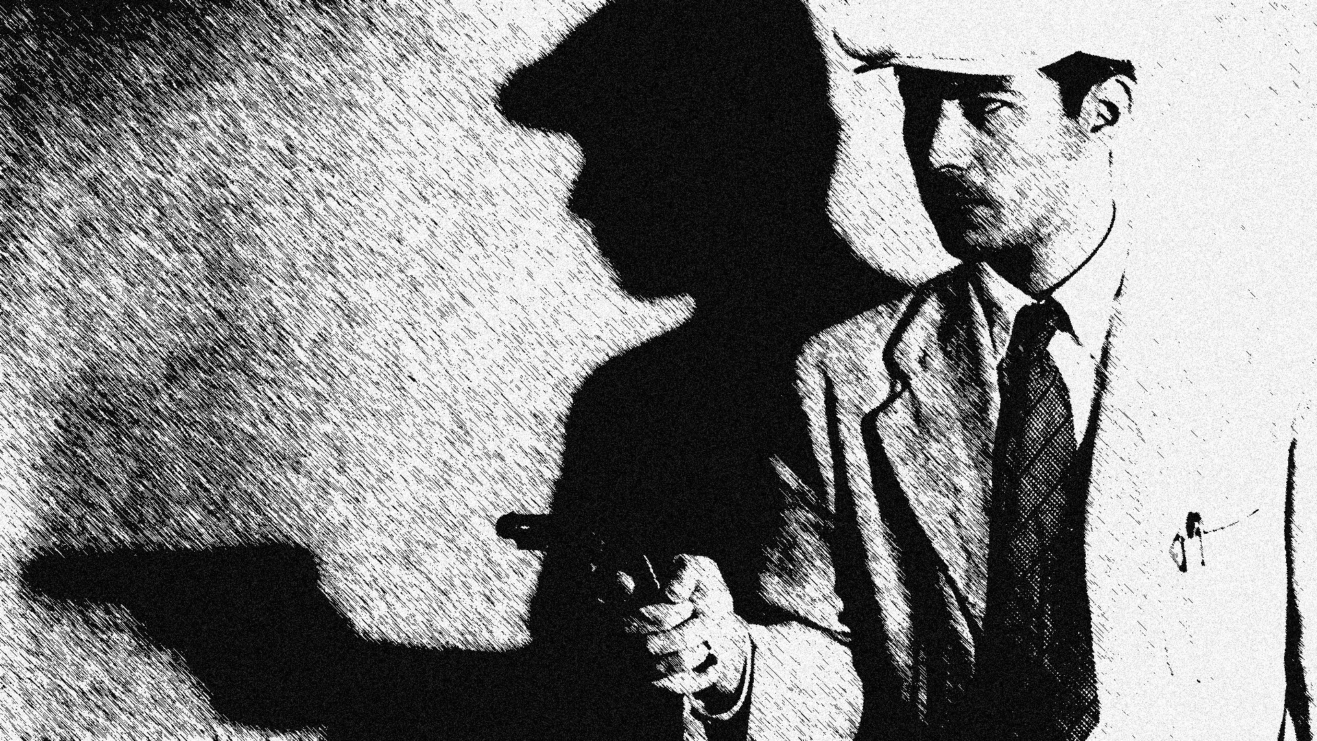 Ein streunender Hund