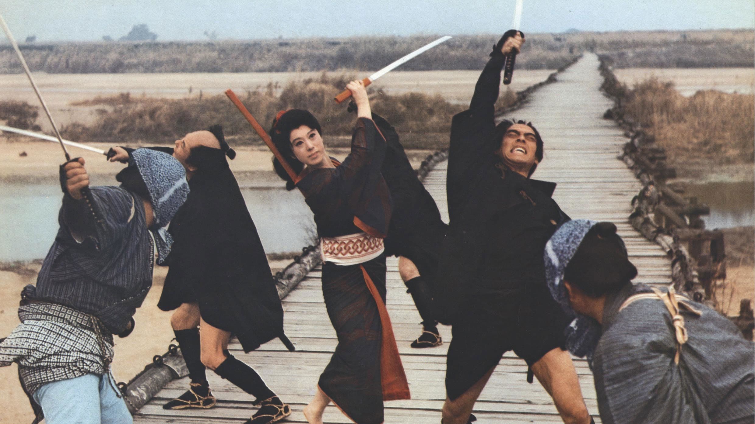 Die blinde schwertschwingende Frau