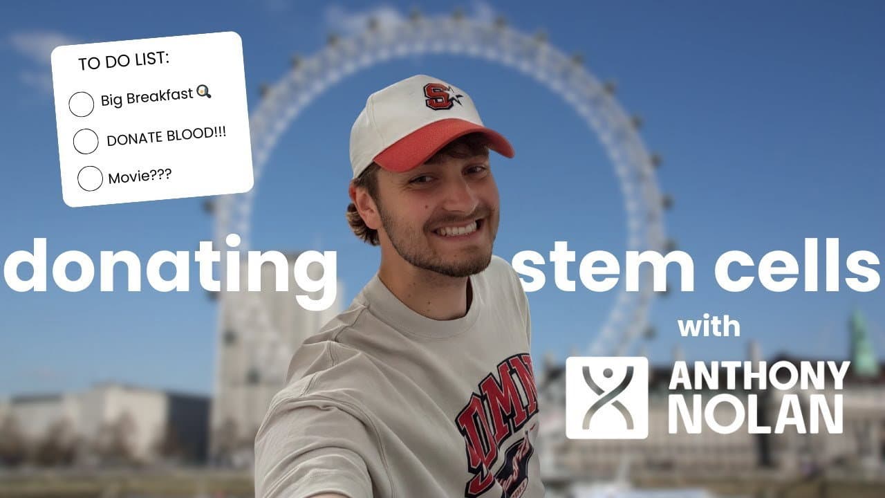 Donating Stem Cells w/ ANTHONY NOLAN!