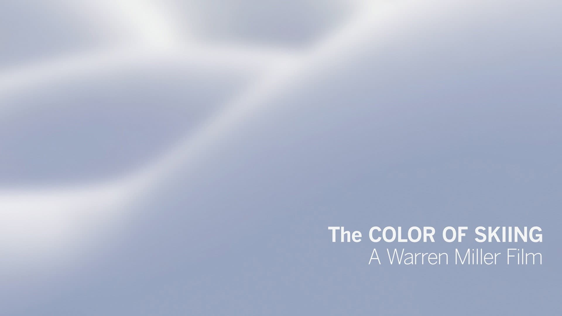 The Color of Skiing