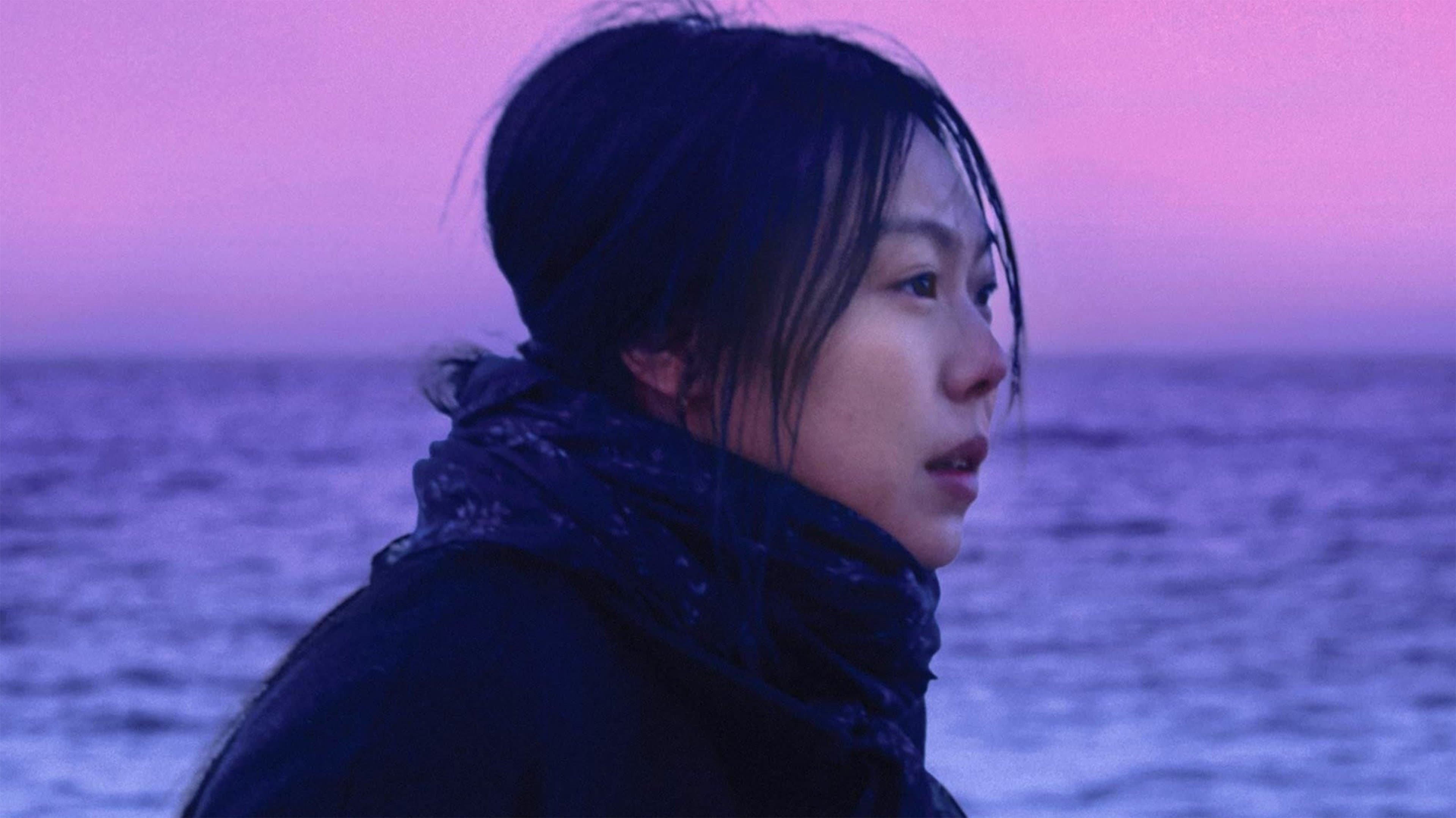 On the beach at night alone