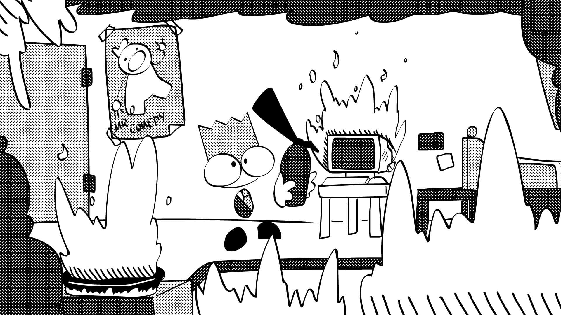 Fired Up: A Nerdy Cartoon