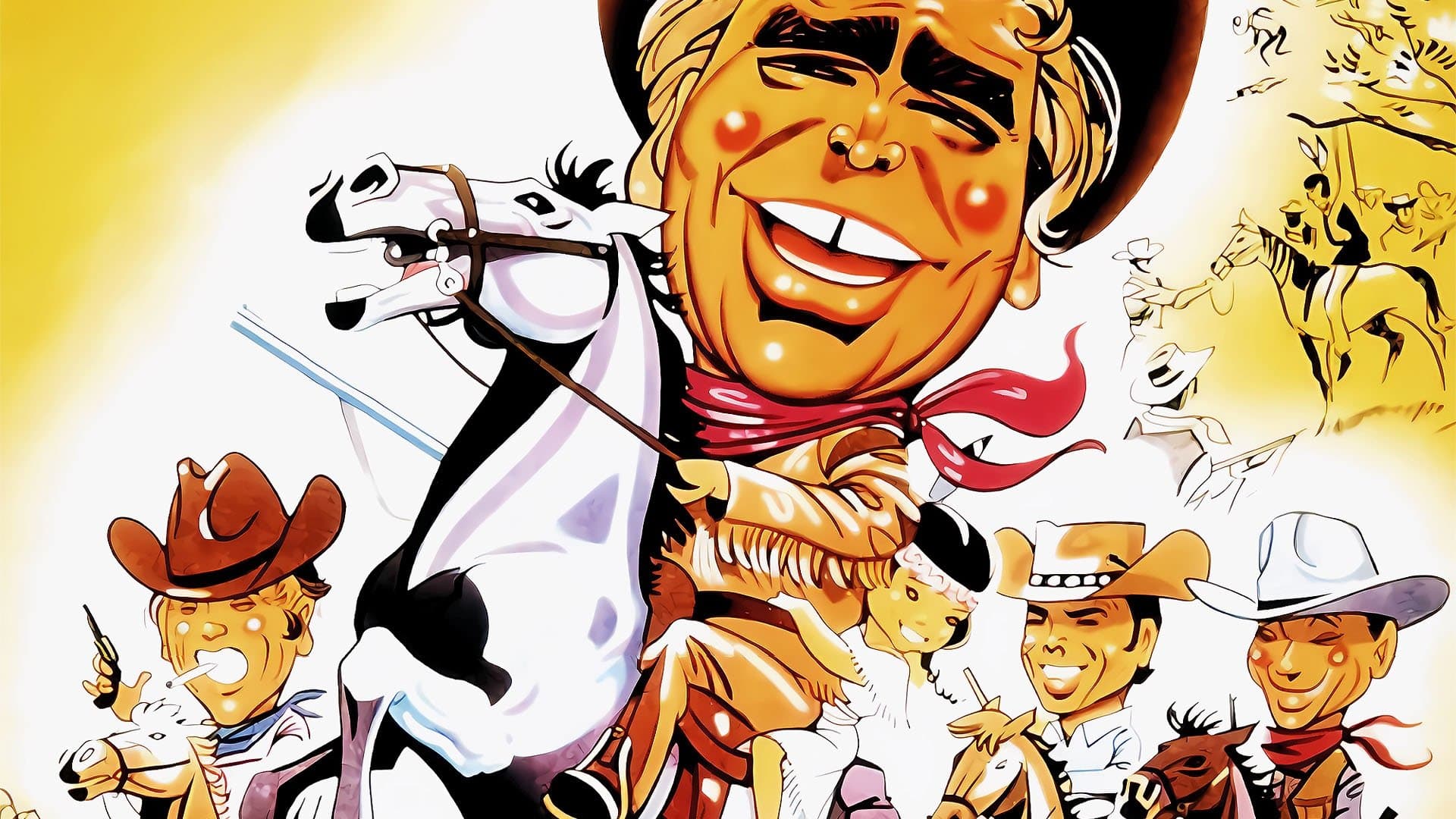 Vier tolle Jungs in der Prärie