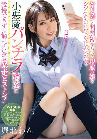 ヤリマンと問題視されている親戚の娘をシツケの為にウチで預かったら 小悪魔パンチラ誘惑に我慢できずに悩乱チ●ポが暴走ピストン！ 堀北わん