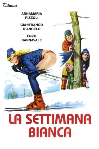 Ein nackter Po im Schnee