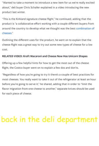 Back in the Deli Department