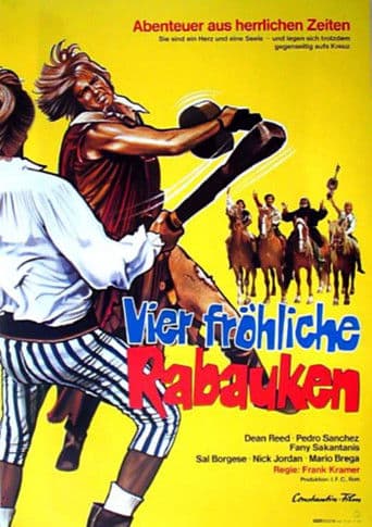 Vier fröhliche Rabauken
