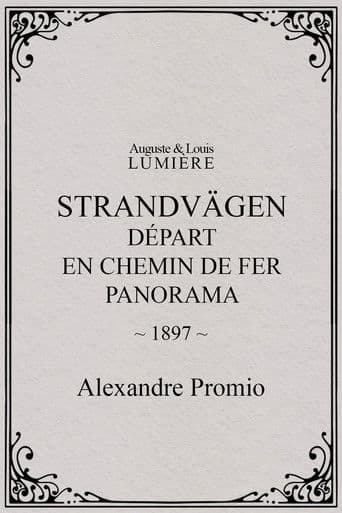 Saltsjöbaden : départ en chemin de fer, panorama