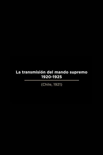 La Transmisión del Mando Supremo 1920-1925