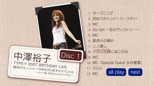 中澤裕子 TYPE-Y 2007 BIRTHDAY LIVE 魔法のプレッシャー！ 今年もやります∞スペシャル〜ライブ後、予定を入れないで下さい〜 Bild 1
