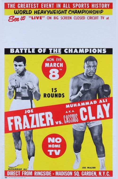 Boxkampf - Cassius Clay gegen Joe Frazier
