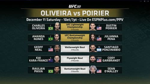 UFC 269: Oliveira vs. Poirier Bild 1