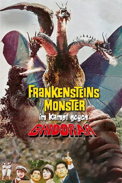 Frankensteins Monster im Kampf gegen Ghidorah