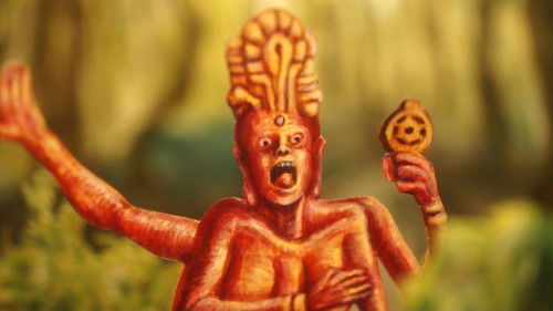 燃える仏像人間 Bild 1