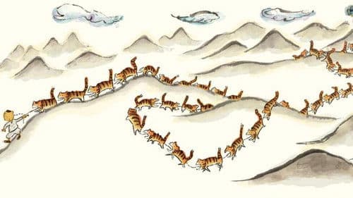 Tigres à la queue leu leu Bild 4