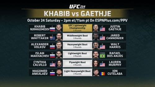 UFC 254: Khabib vs. Gaethje Bild 5