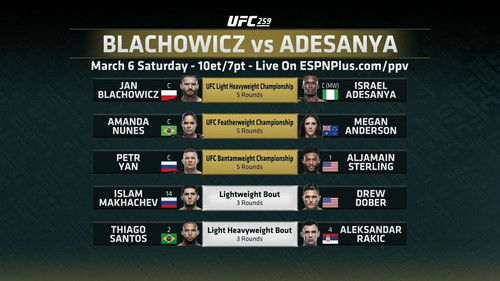 UFC 259: Blachowicz vs. Adesanya Bild 1
