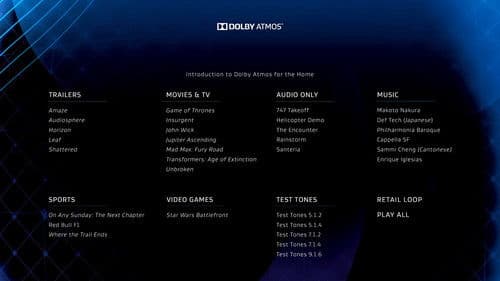 Dolby Atmos® Demo Disc 2015 Bild 1