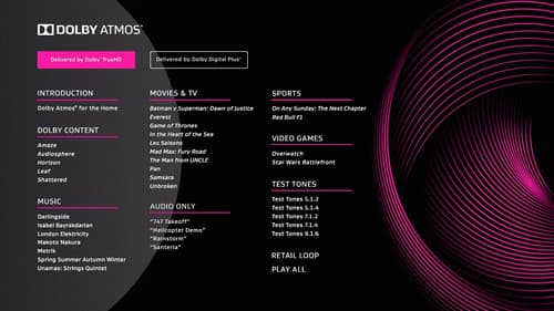 Dolby Atmos® Demo Disc 2016 Bild 2