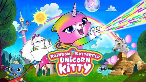 Regenbogen Schmetterling Einhorn Kitty Bild 1
