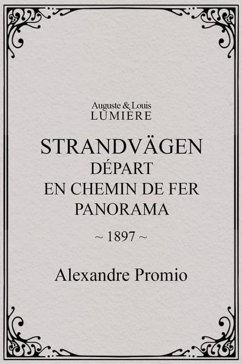 Saltsjöbaden : départ en chemin de fer, panorama