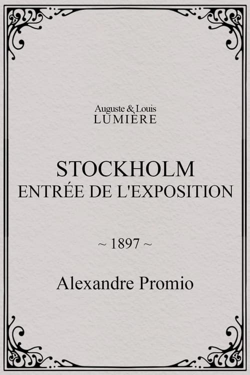 Stockholm, entrée de l'exposition