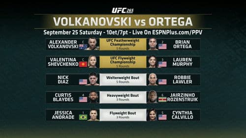 UFC 266: Volkanovski vs. Ortega Bild 1