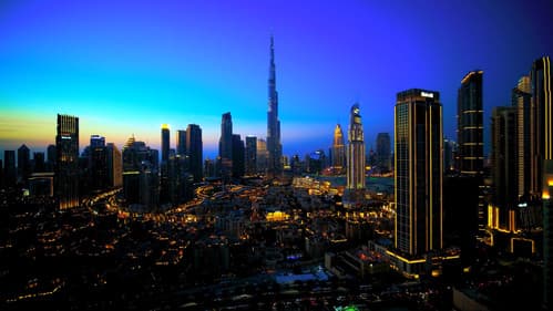 Dubai Drone View Bild 4