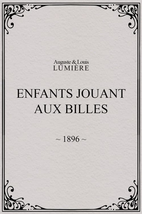 Enfants jouant aux billes